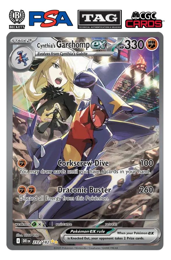 Cynthia's Garchomp EX Special Illustration Rare 232/182, listed on House of Stox at AED 1,100