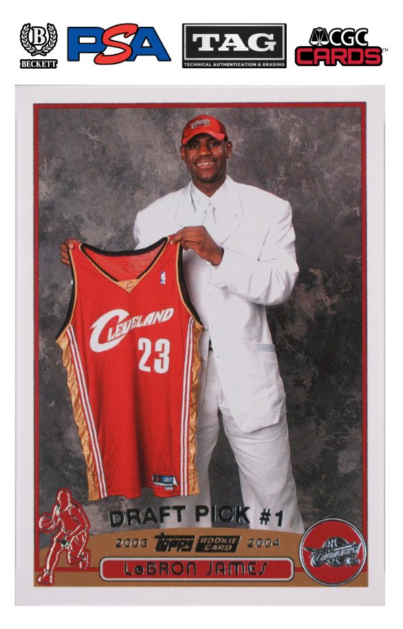 2003-04 Topps LeBron James #221 base rookie card, listed on House of Stox at AED 6,600